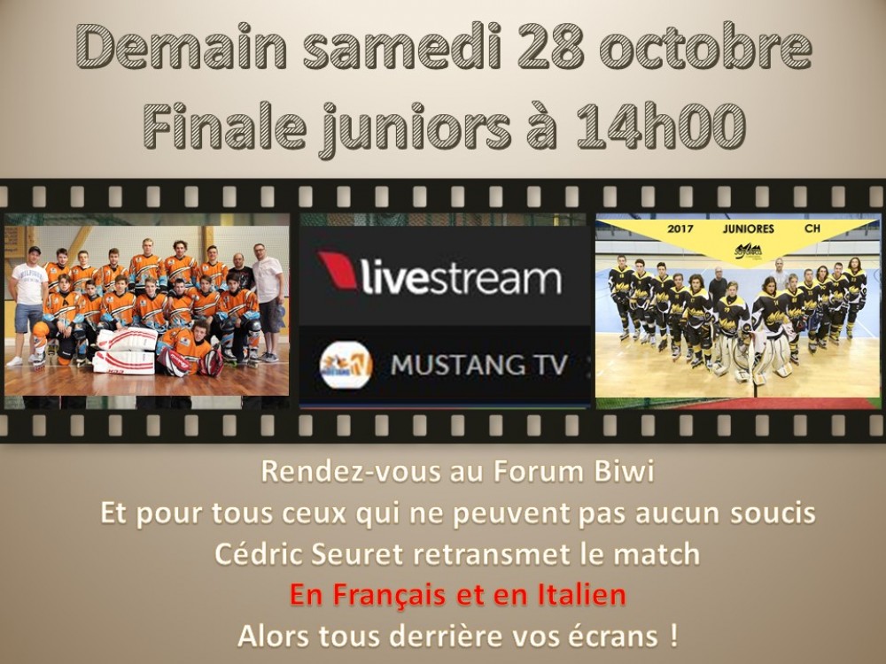 Finale Juniors retransmise en Français et Italien