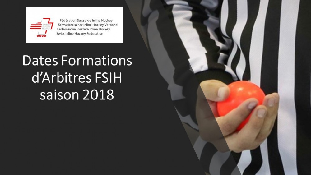 Dates Formations arbitres FSIH saison 2018