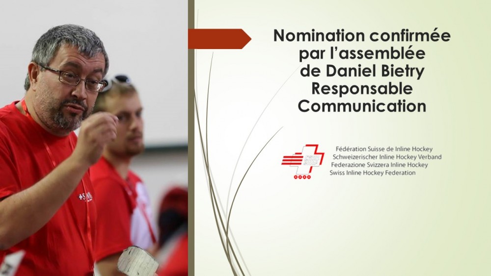 Nomination confirmée