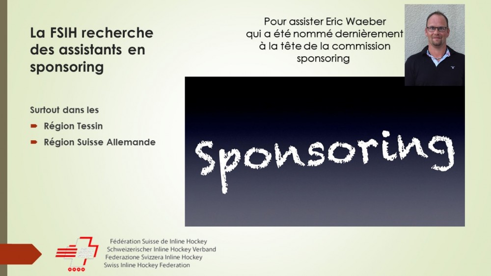 La FSIH recherche des assistants sponsorings 