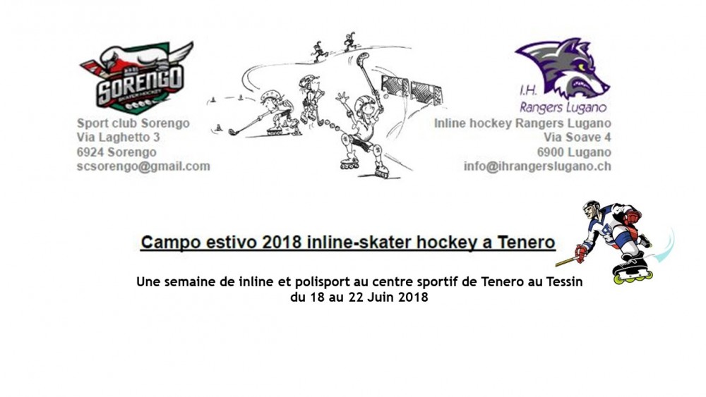 Une semaine de Inline et polisport du 18 au 22 juin 2018 au Tessin