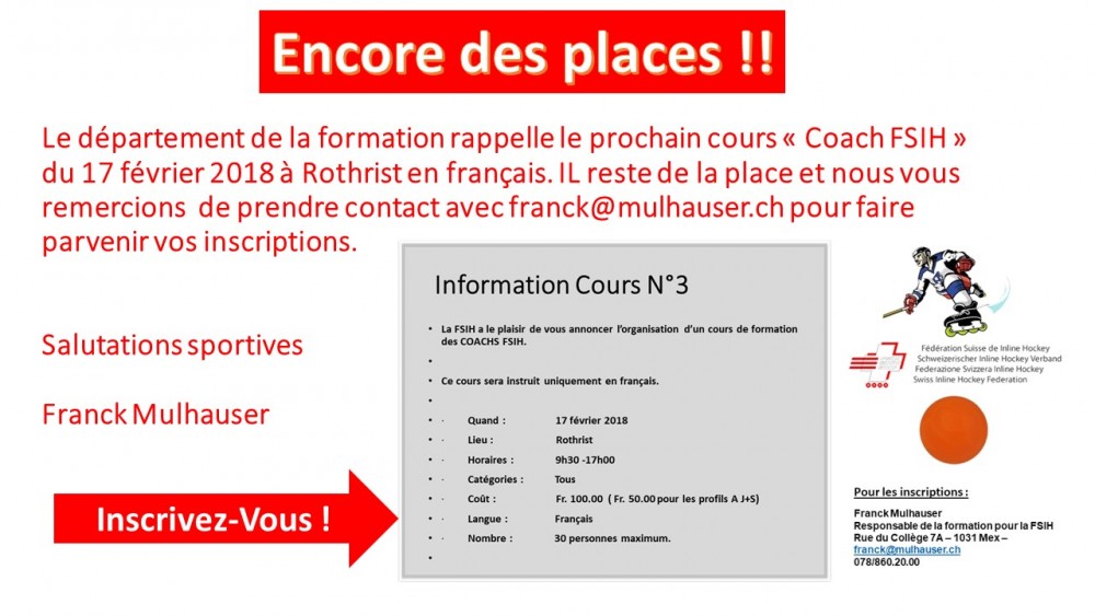 Information Cours n° 3