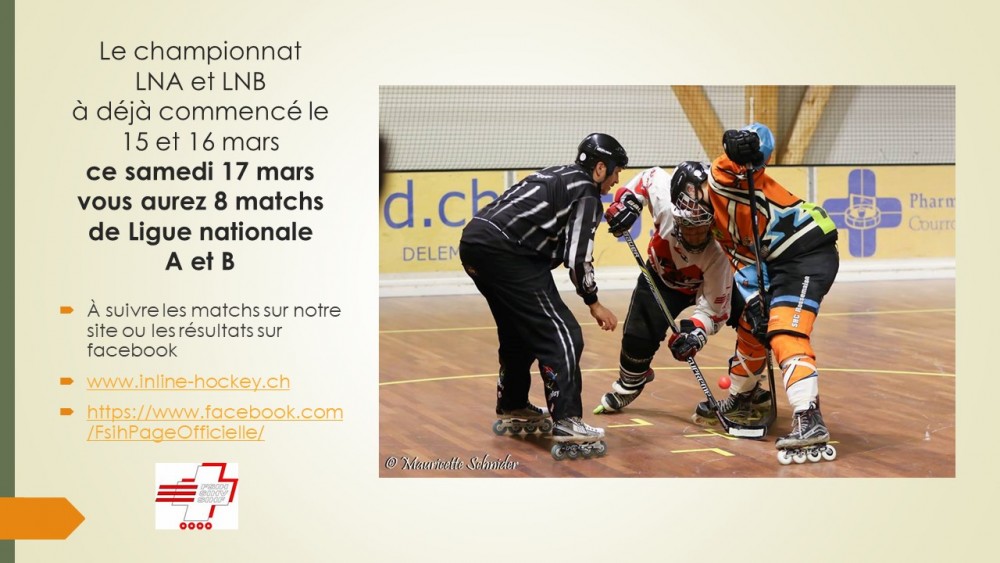 Le championnat 2018 commence le 15 mars 