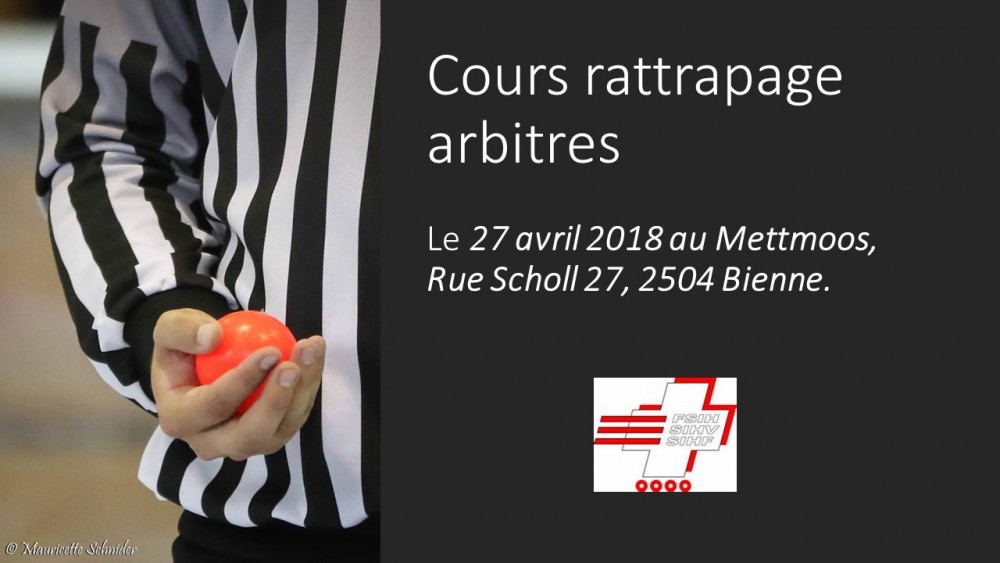 Cours de rattrapage arbitres