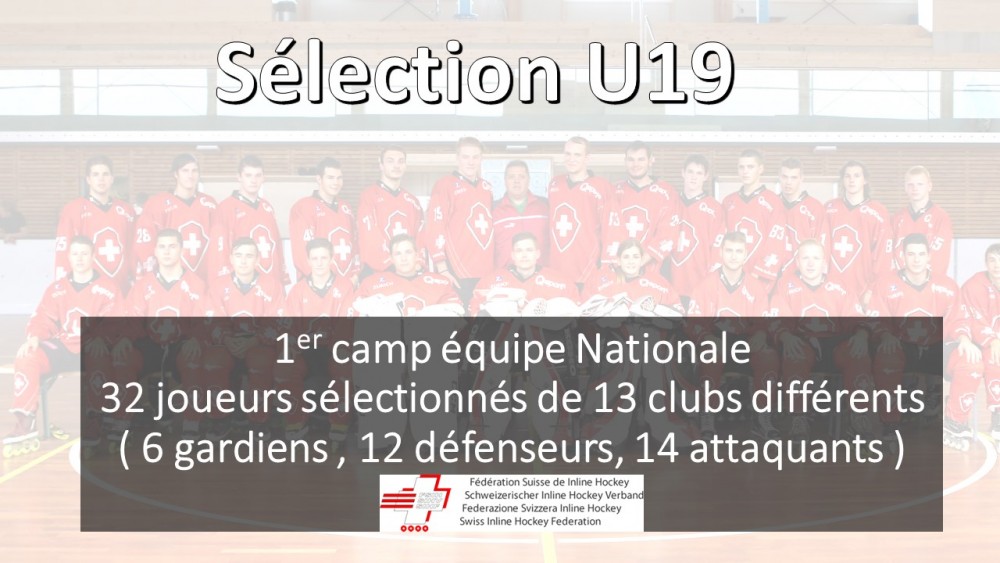 Sélection U19 1er Camp de l'équipe nationale