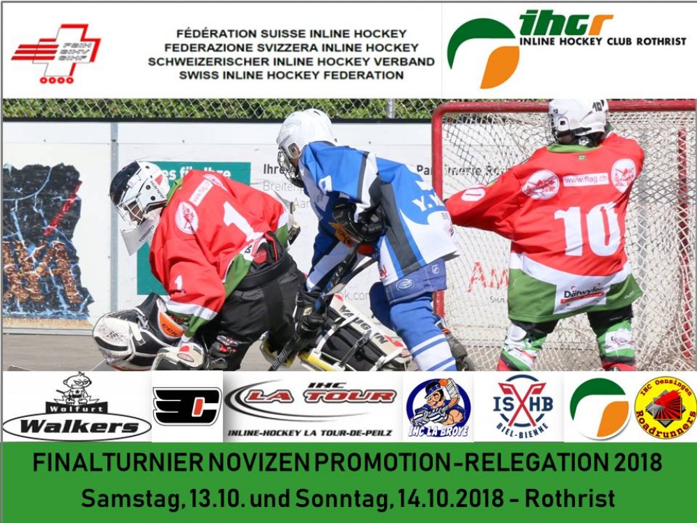 Tour Final Novices Relégation-Promotion les 13 et 14 octobre organisé par IHC Rothrist