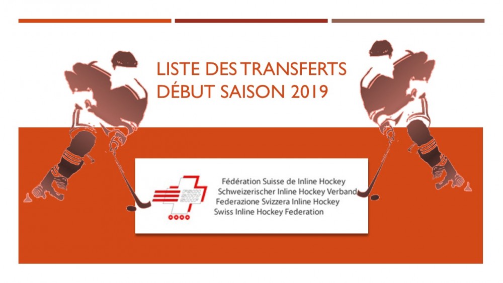 Liste des transferts début de saison 2019