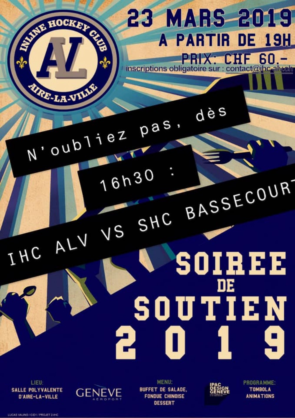 Soirée de Soutien IHC Aire-la -Ville