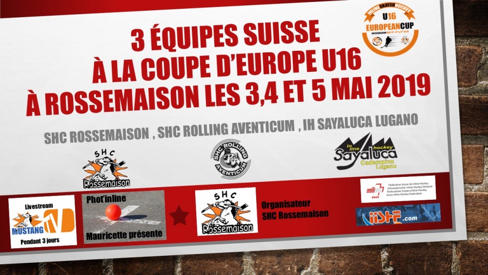 Coppa Europa U16 a Rossemaison 3,4 e 5 maggio 2019