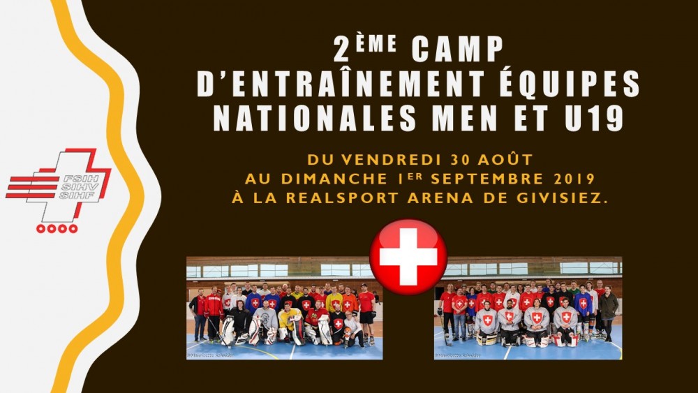 Sélections Men et U19 du 2ème camp d'entraînement équipes nationales.