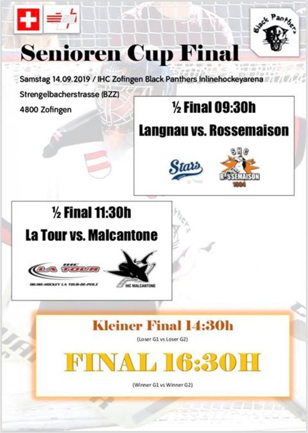 SwissCup Senior Demi-finales et Finale à Zofingen