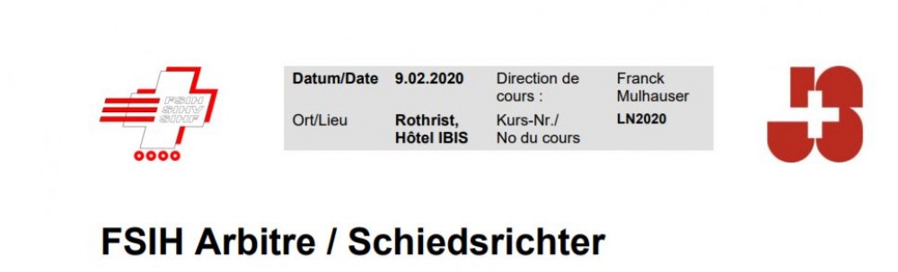 Cours arbitres LN, le 9.2.2020