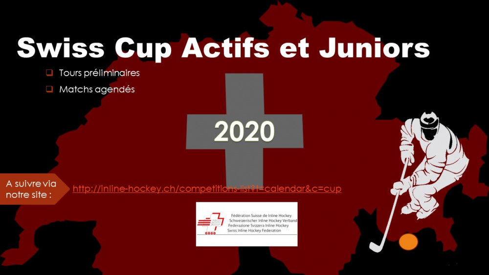 SwissCup 2020 les matchs agendés Actifs et Juniors