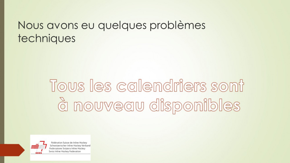 Nous vous informons qu'il y a eu un problème technique sur notre site