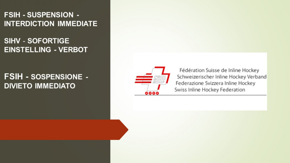 FSIH - SUSPENSION - INTERDICTION IMMEDIATE