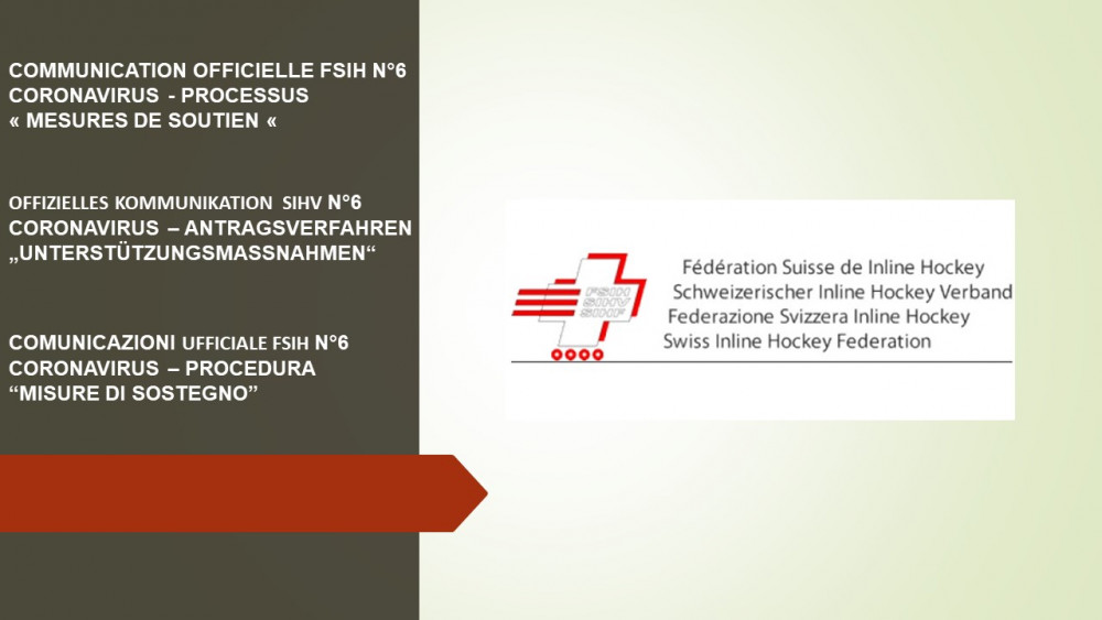 COMMUNICATION OFFICIELLE FSIH N°6 - CORONAVIRUS - PROCESSUS « MESURES DE SOUTIEN « 