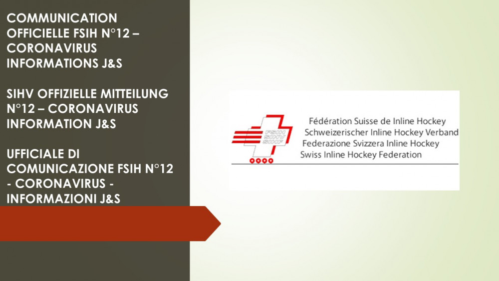 COMMUNICATION OFFICIELLE FSIH – CORONAVIRUS - INFORMATIONS J&S