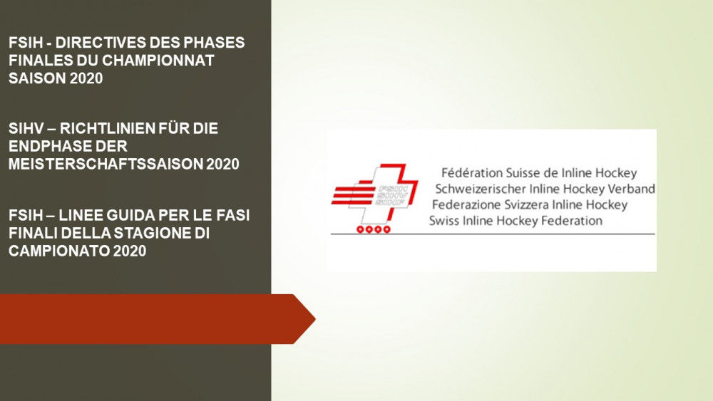 DIRECTIVES DES PHASES FINALES DU CHAMPIONNAT SAISON 2020