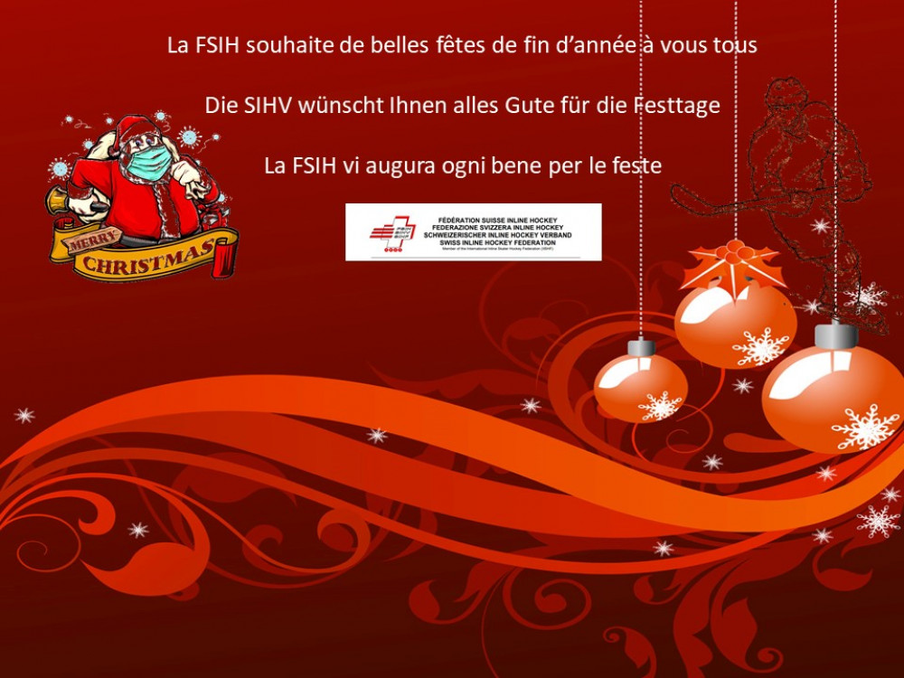 La FSIH vous souhaite de belles fêtes de fin d'année à vous tous