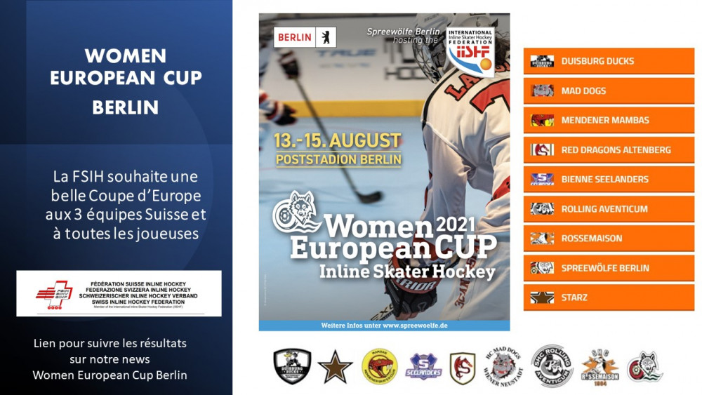Women European Cup Berlin 13 -15 agosto 2021