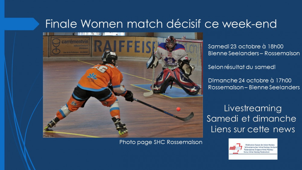 Finale Women match décisif ce week-end