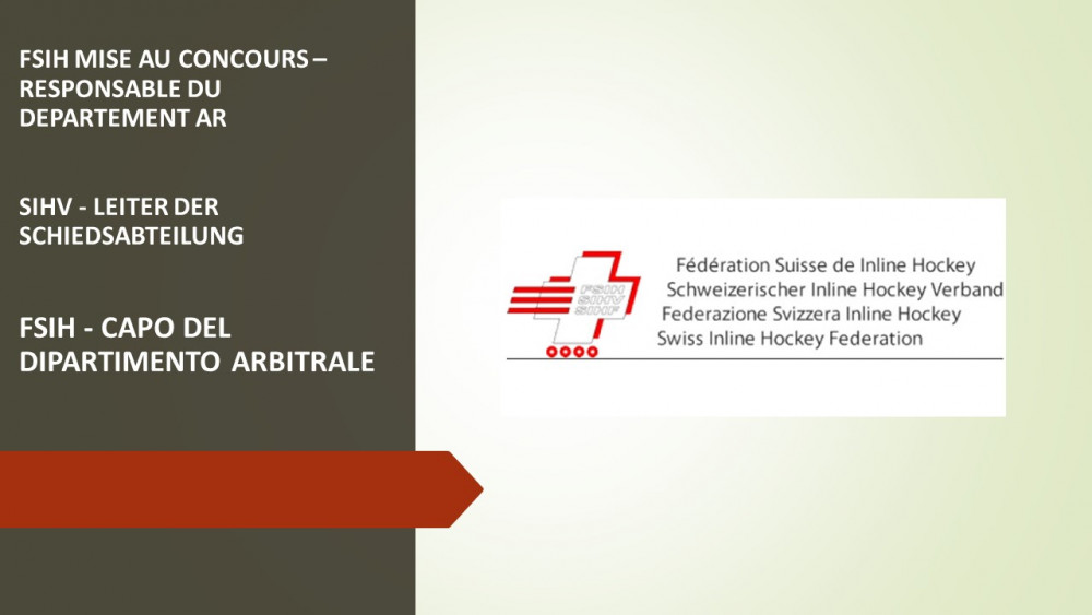 FSIH MISE AU CONCOURS – RESPONSABLE DU DEPARTEMENT AR