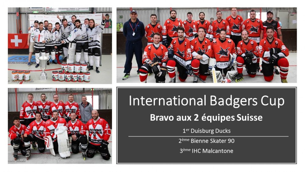 Bravo à Bienne Skater 90 et IHC Malcantone à l'International Badgers Cup 