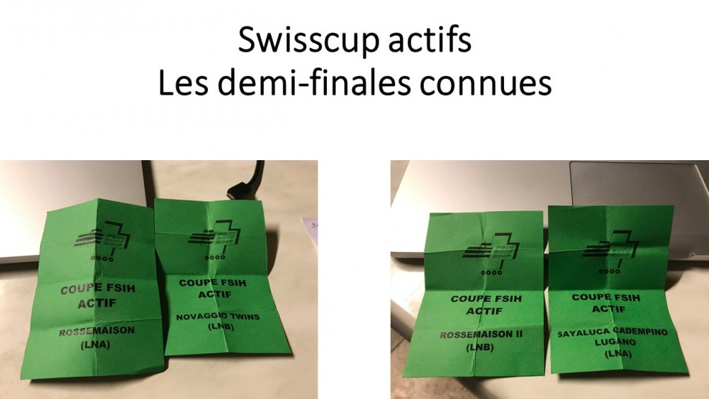 Les demi-finales Swisscup actifs sont connues