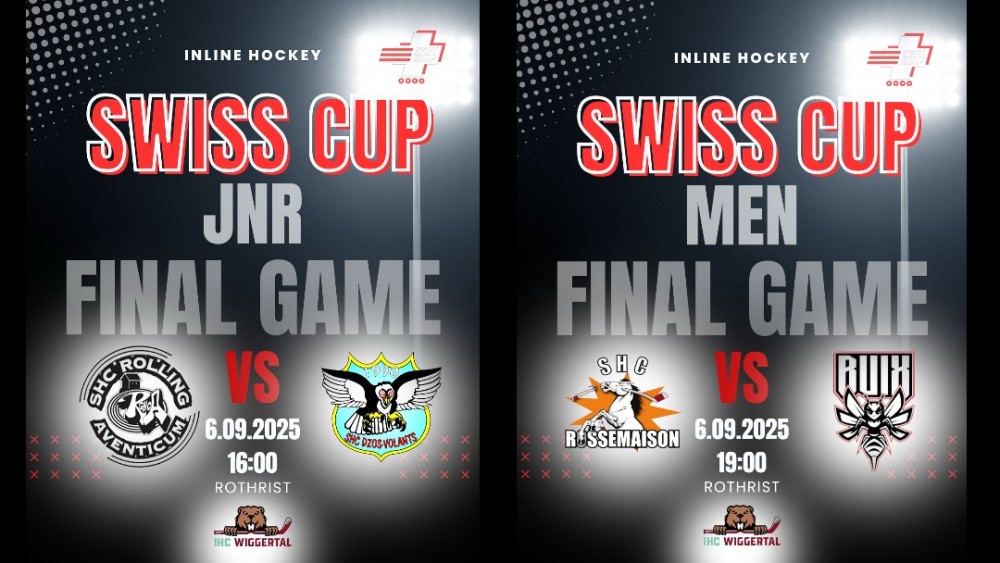 Finales de Coupe Suisse de Inline Hockey – Samedi à Wiggertal !