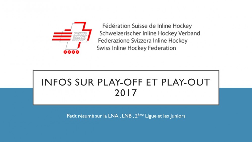 Infos sur les play-offs et play-out 